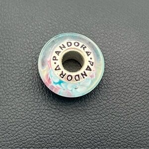 Pandora Pink and Blue Flower Charm